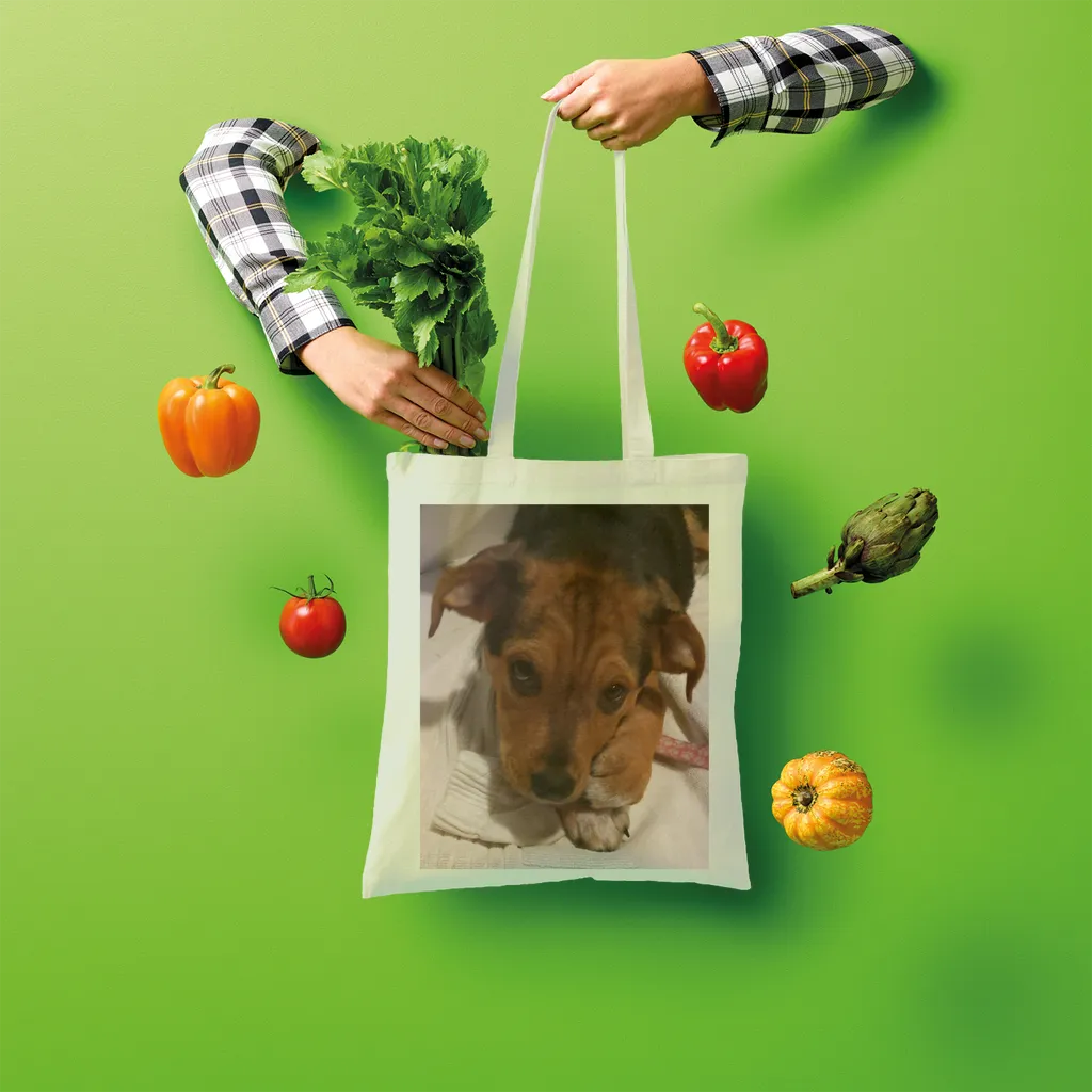 Shopper Tote Bag - Rescue Pets Collection - "Lucy" VI (Many Colors Available)