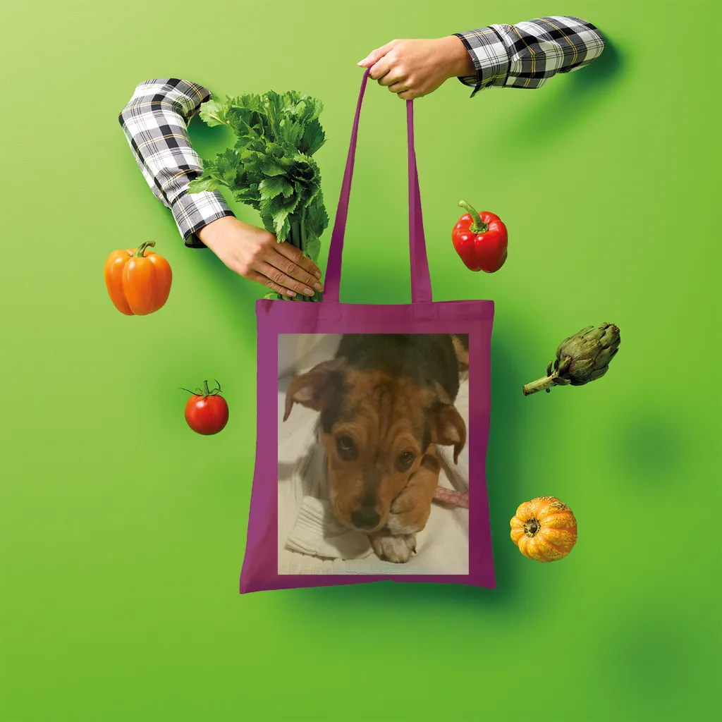 Shopper Tote Bag - Rescue Pets Collection - "Lucy" VI (Many Colors Available)