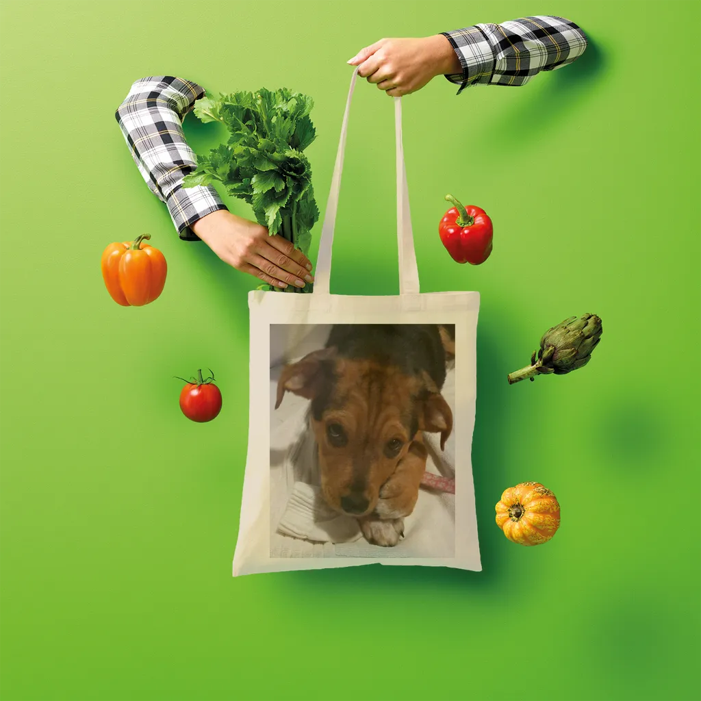 Shopper Tote Bag - Rescue Pets Collection - "Lucy" VI (Many Colors Available)