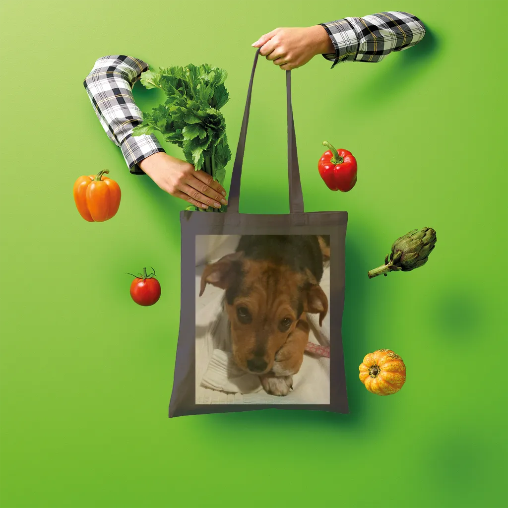 Shopper Tote Bag - Rescue Pets Collection - "Lucy" VI (Many Colors Available)
