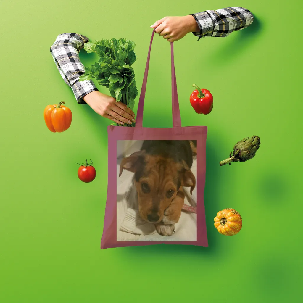 Shopper Tote Bag - Rescue Pets Collection - "Lucy" VI (Many Colors Available)