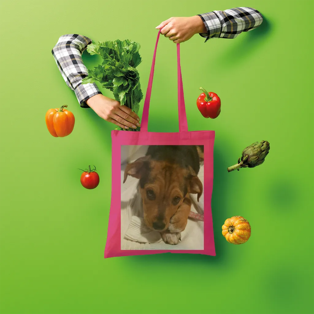 Shopper Tote Bag - Rescue Pets Collection - "Lucy" VI (Many Colors Available)