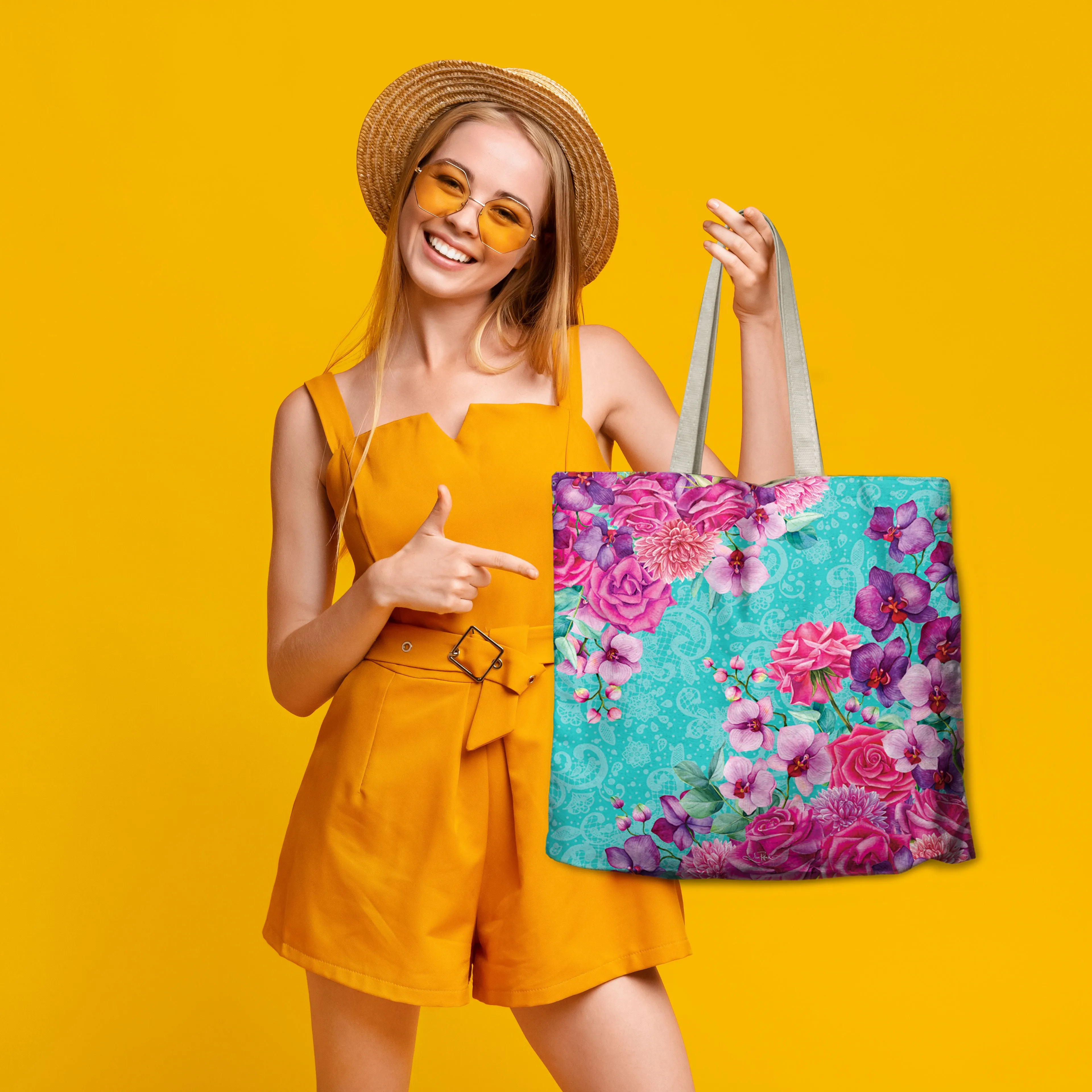 Shopping Bag - Rose Bouquet