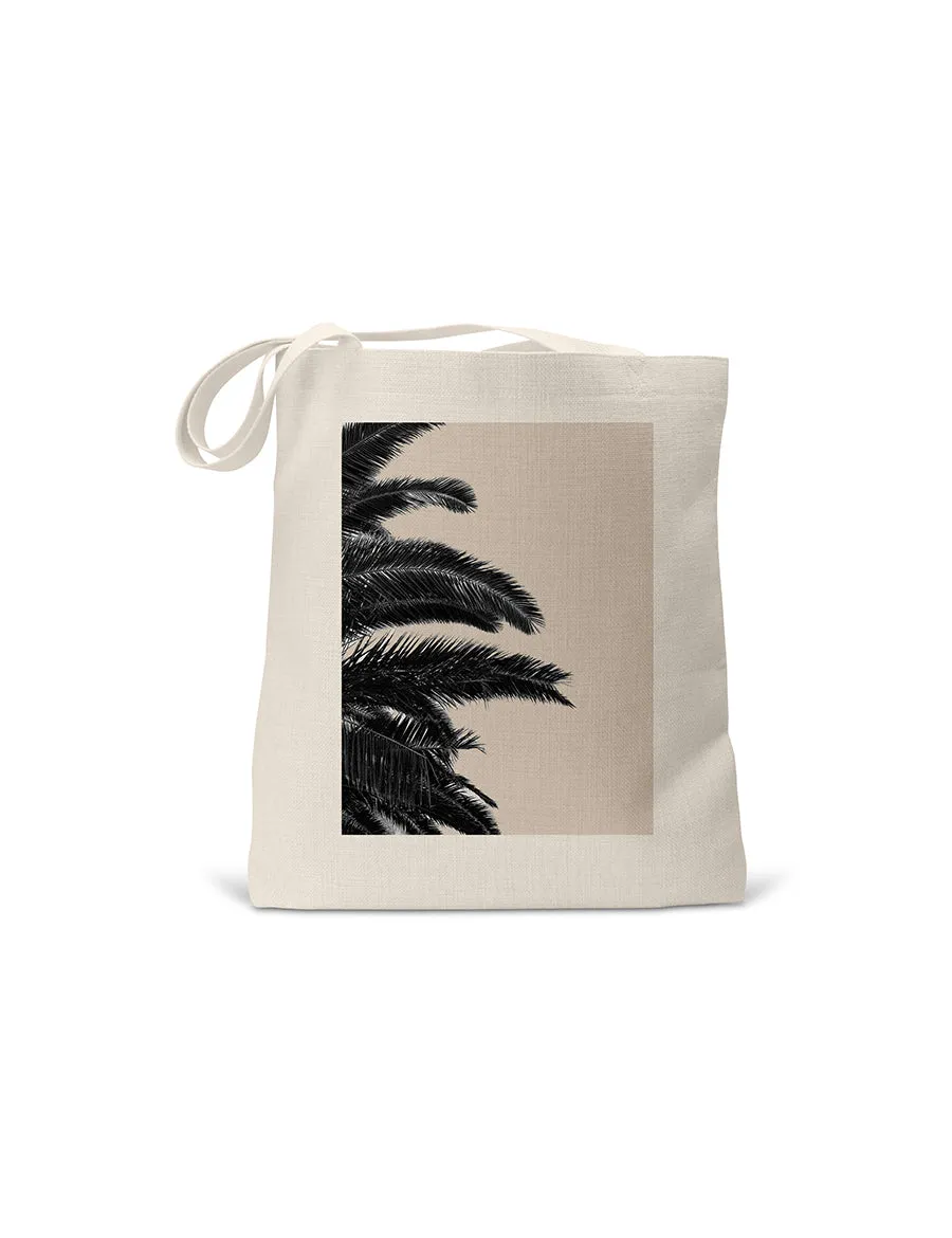 Side Palm Tan Tote, College Student Gift, Mother's Day Gift, Christmas Gift
