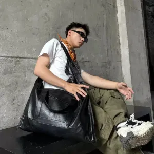 Sleek Leather Tote Bag