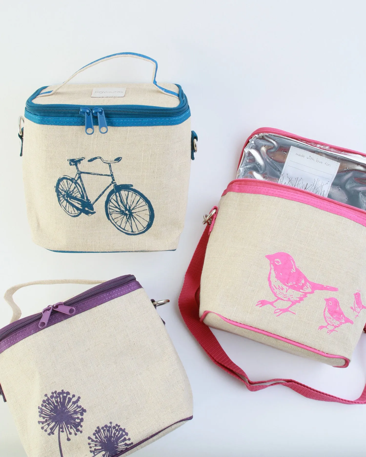 Small Cooler Bag - Blue Bicycle