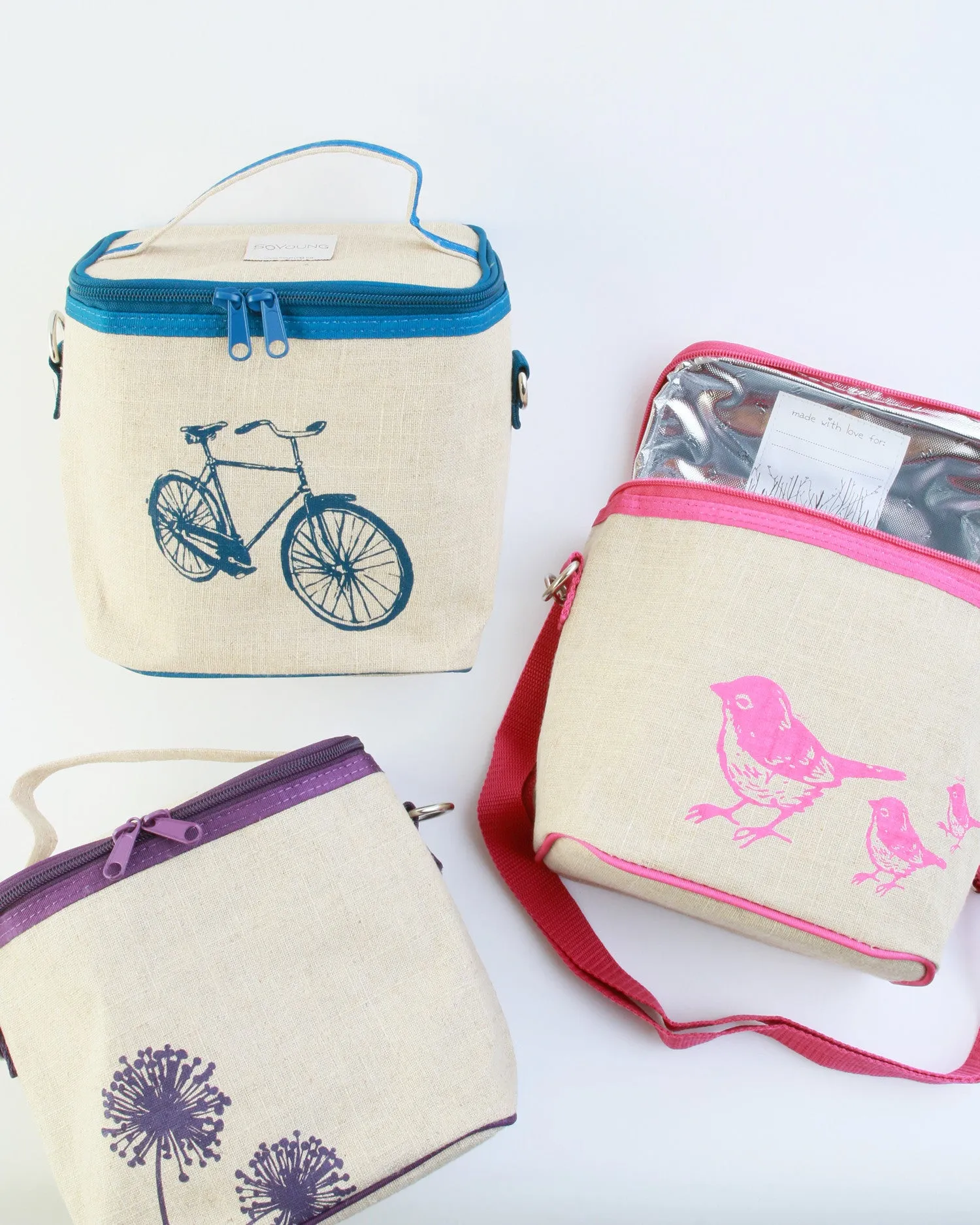 Small Cooler Bag - Blue Bicycle