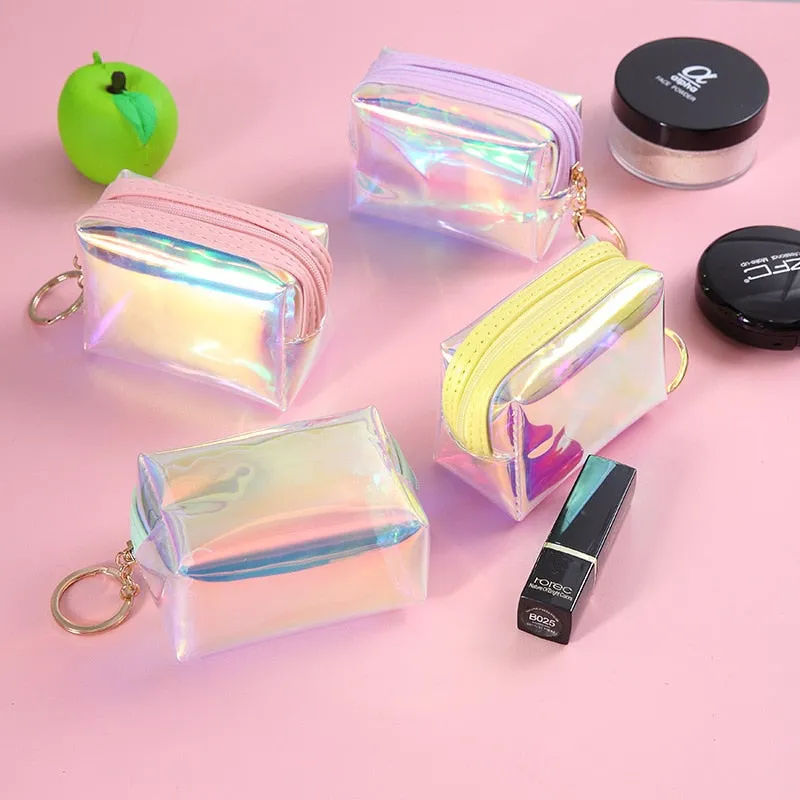 Small Cute Clear Shiny Cosmetic Organizer