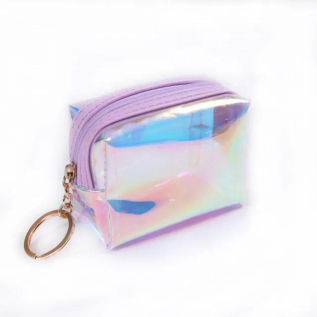 Small Cute Clear Shiny Cosmetic Organizer