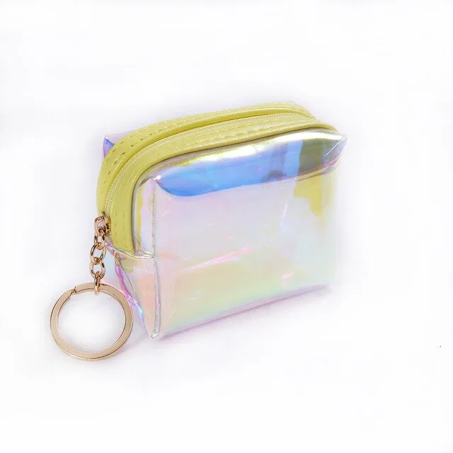 Small Cute Clear Shiny Cosmetic Organizer