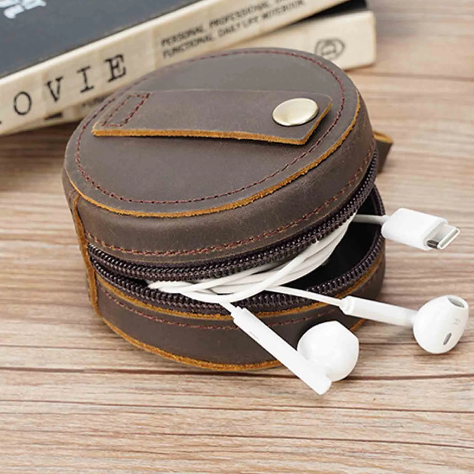 Small Leather Travel Organizer