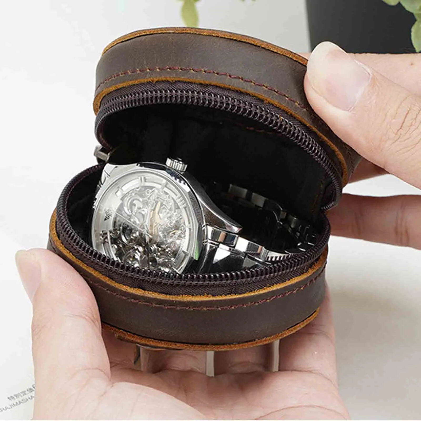 Small Leather Travel Organizer