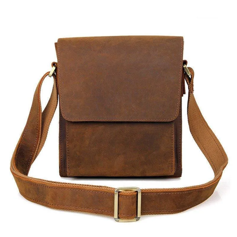 Small Messenger Bag Crossbody Leather for Men