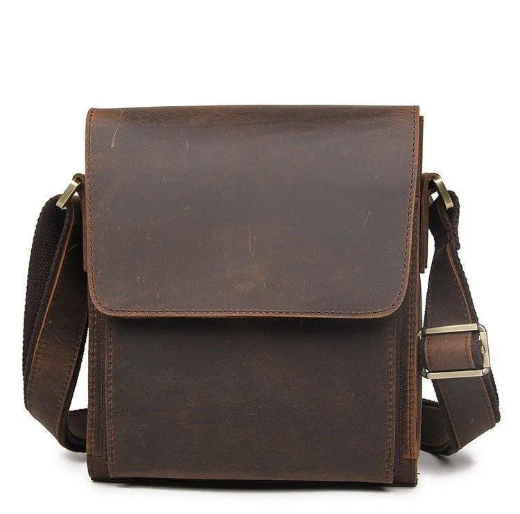 Small Messenger Bag Crossbody Leather for Men