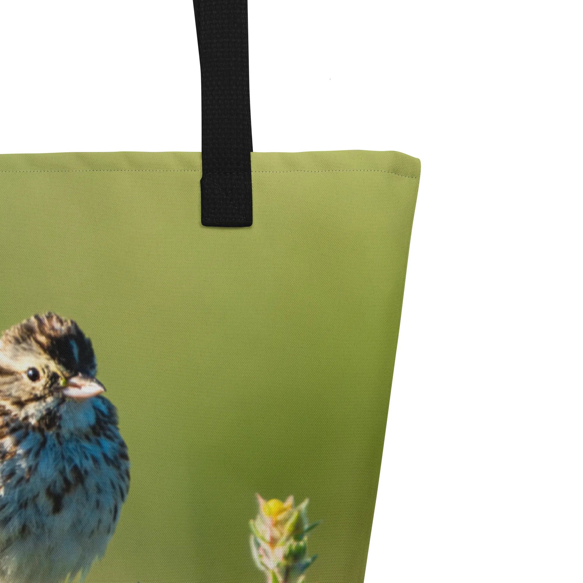 Song Sparrow All-Over Print Large Tote Bag