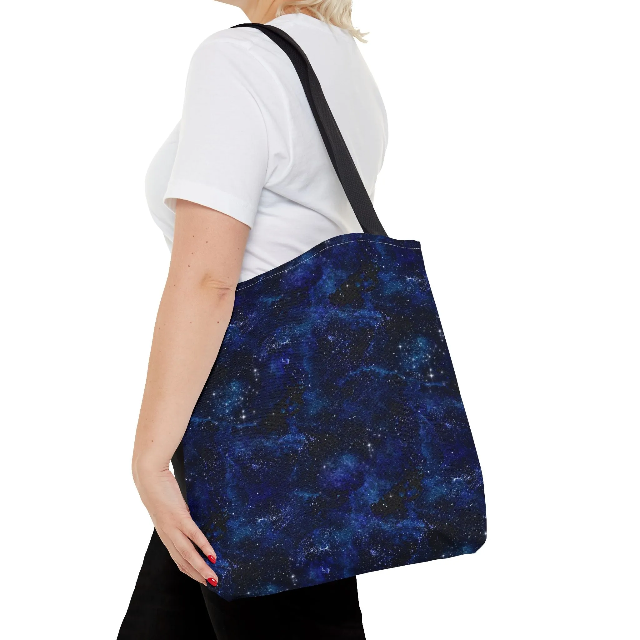 Space Stars Galaxy Tote Bag Reusable Shopping Bag - Saiko Studio