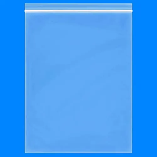 Spartan Industrial - 12” X 18” (100 Pack) 2 Mil Clear Reclosable Zip Plastic Poly Bags with Resealable Lock Seal Zipper