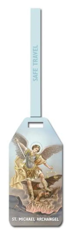 St. Michael Flexible Poly Luggage Tag
