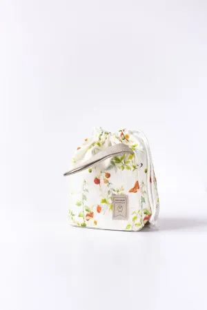 Strawberry pattern Project Bag. Small.