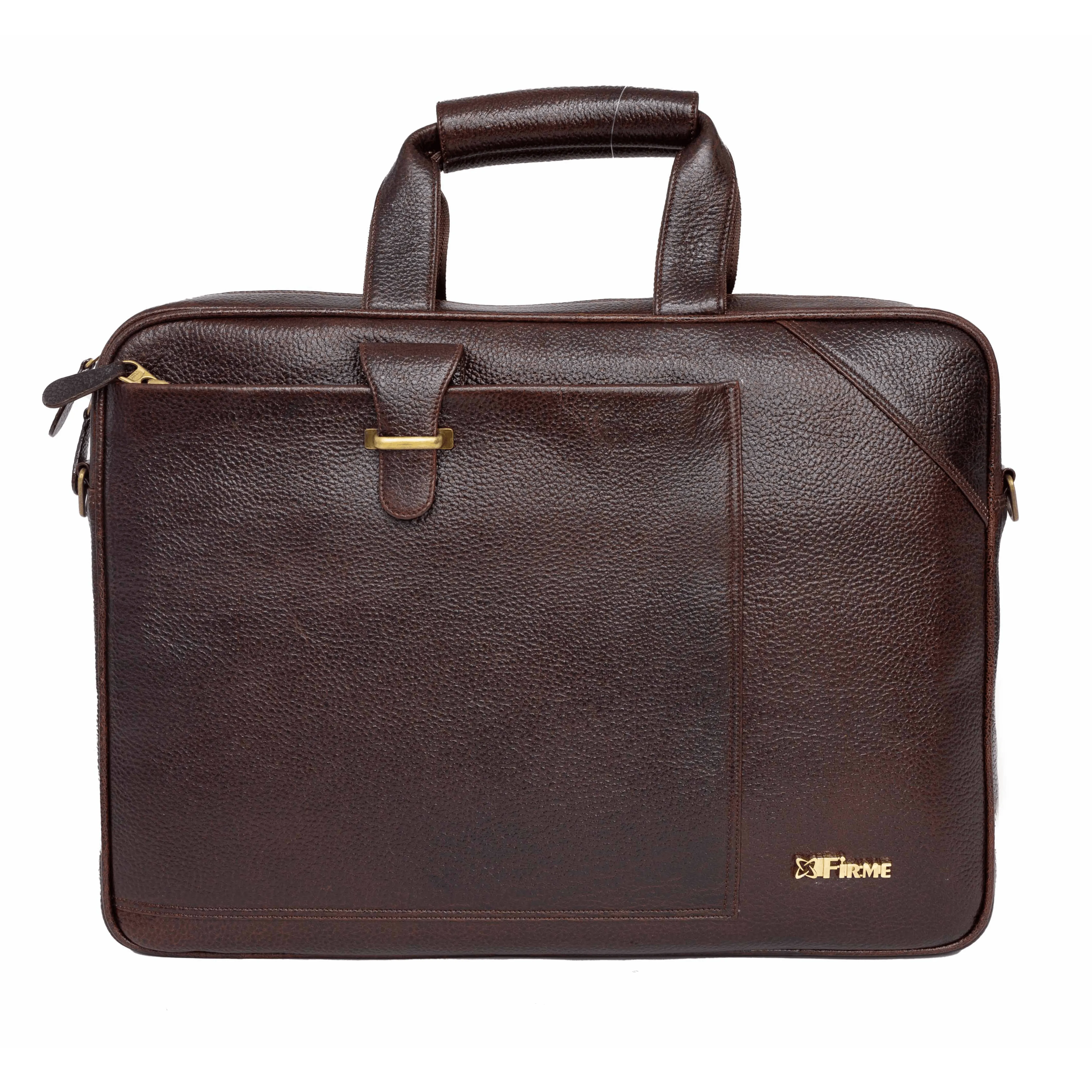 Stud Leather Laptop Bag