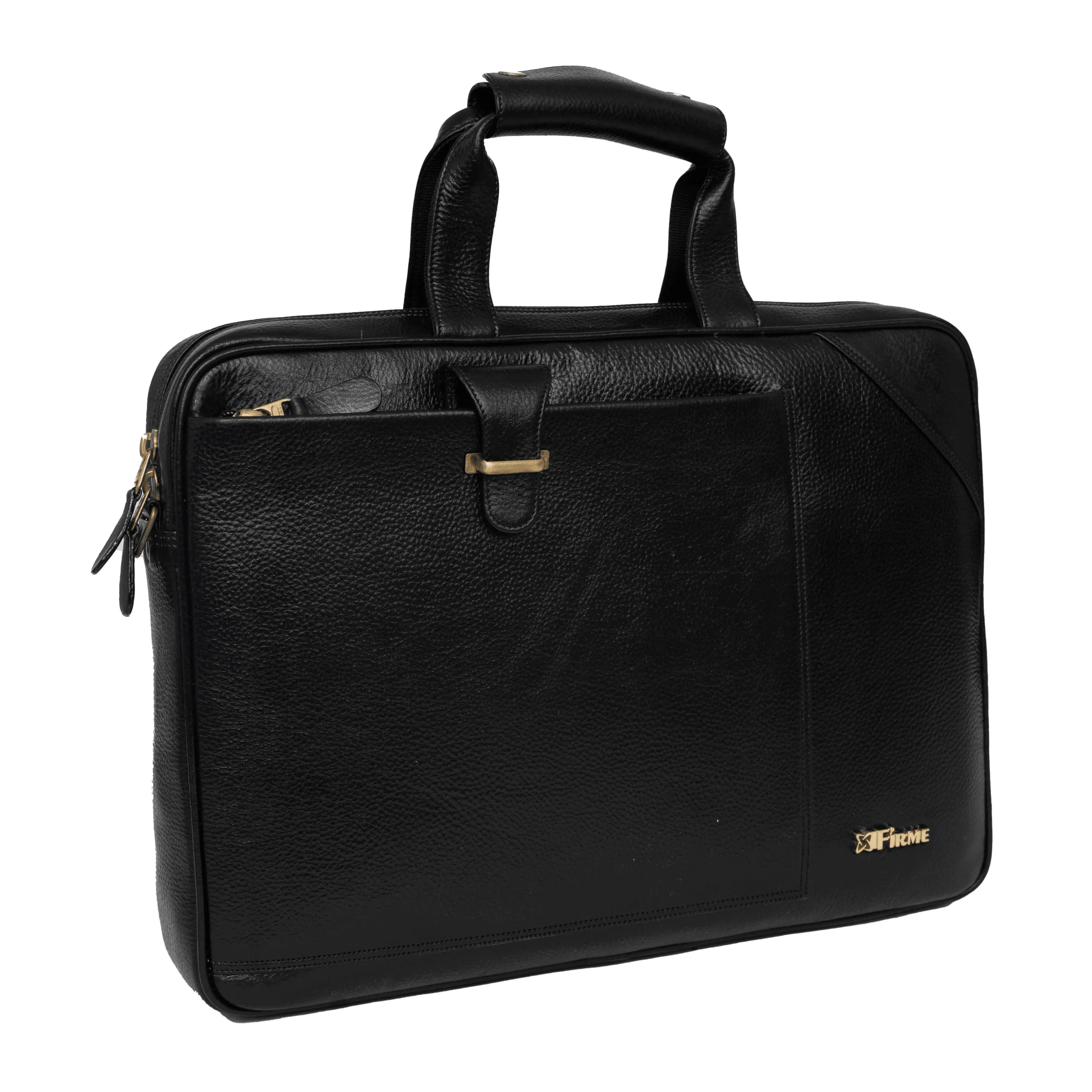 Stud Leather Laptop Bag