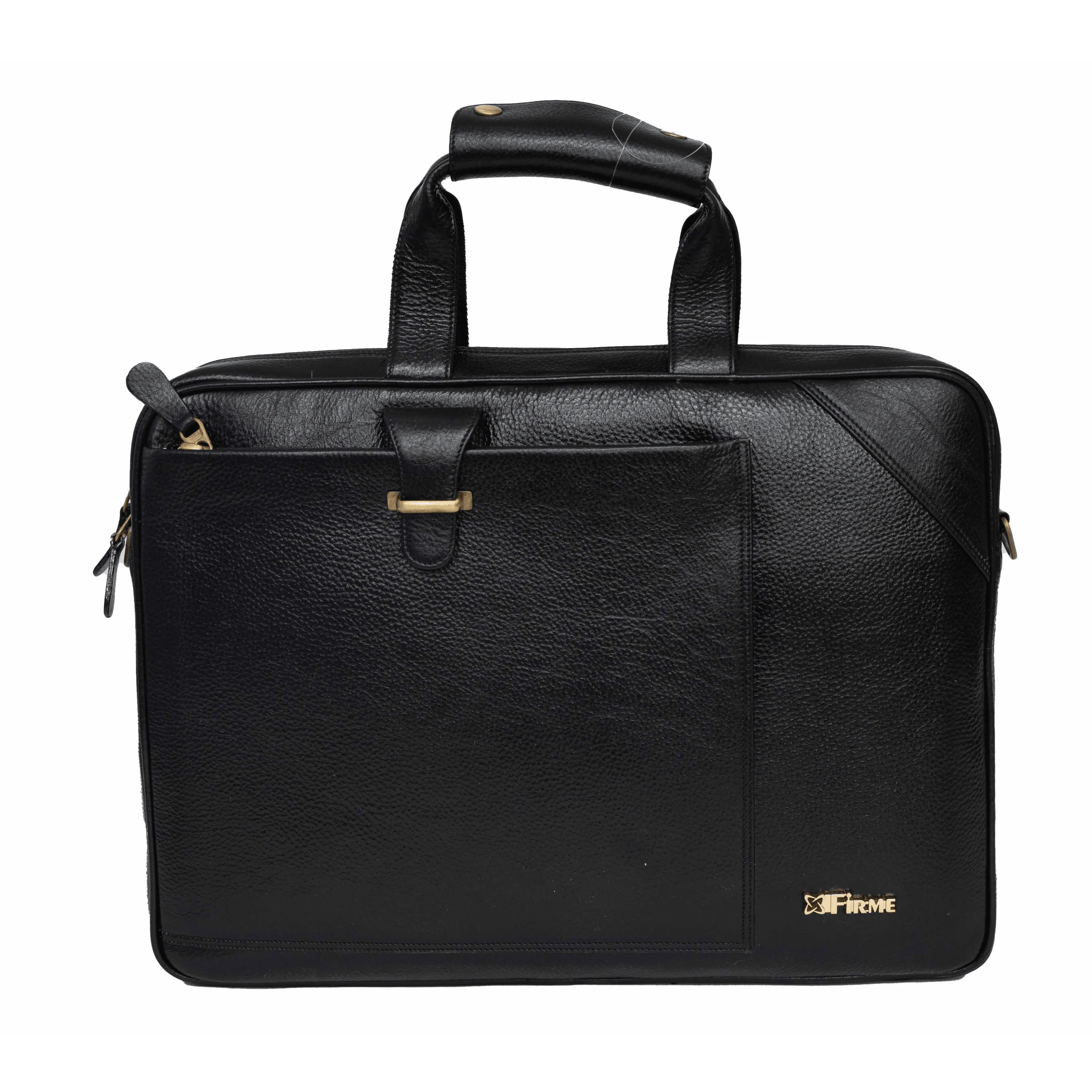 Stud Leather Laptop Bag