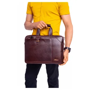 Stud Leather Laptop Bag