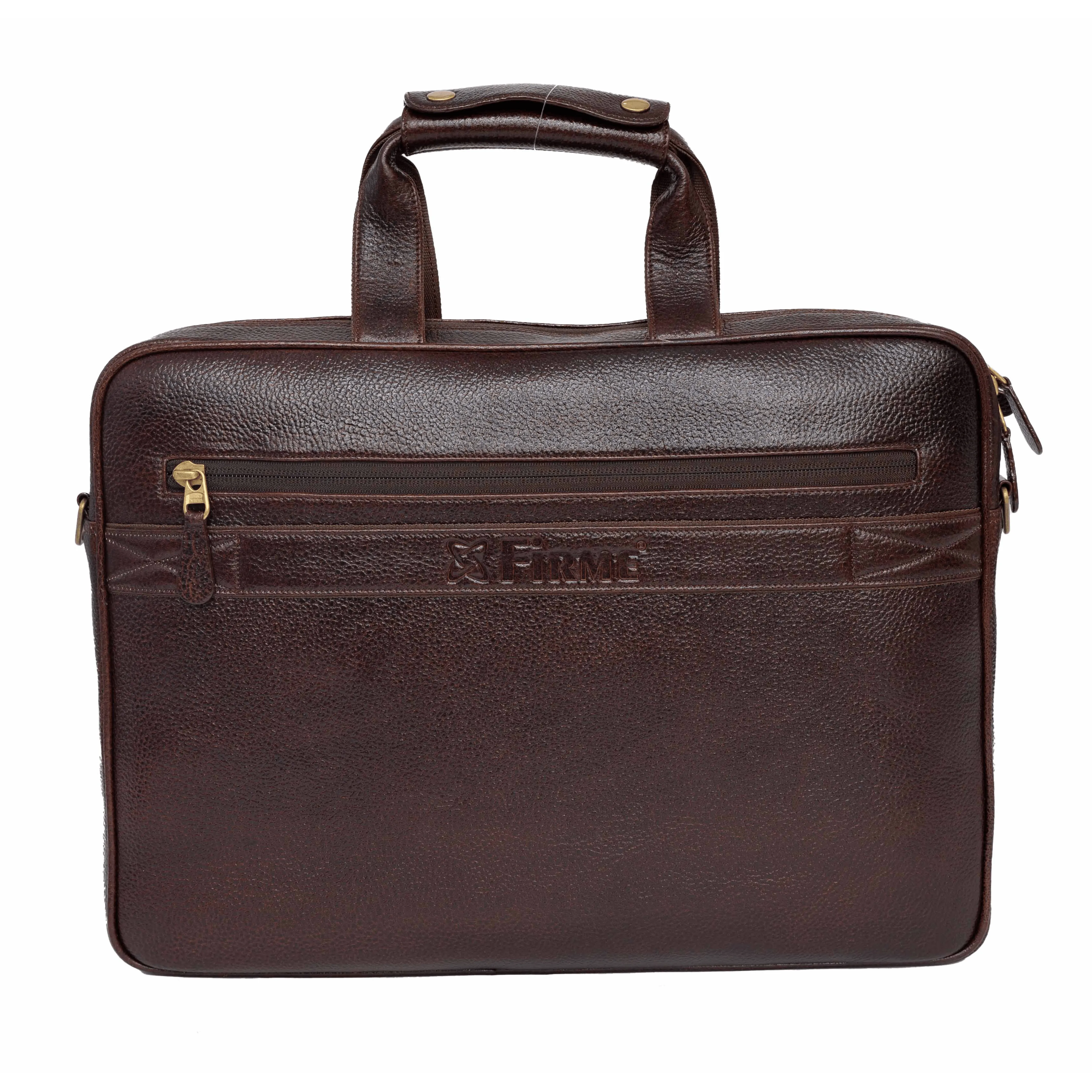 Stud Leather Laptop Bag