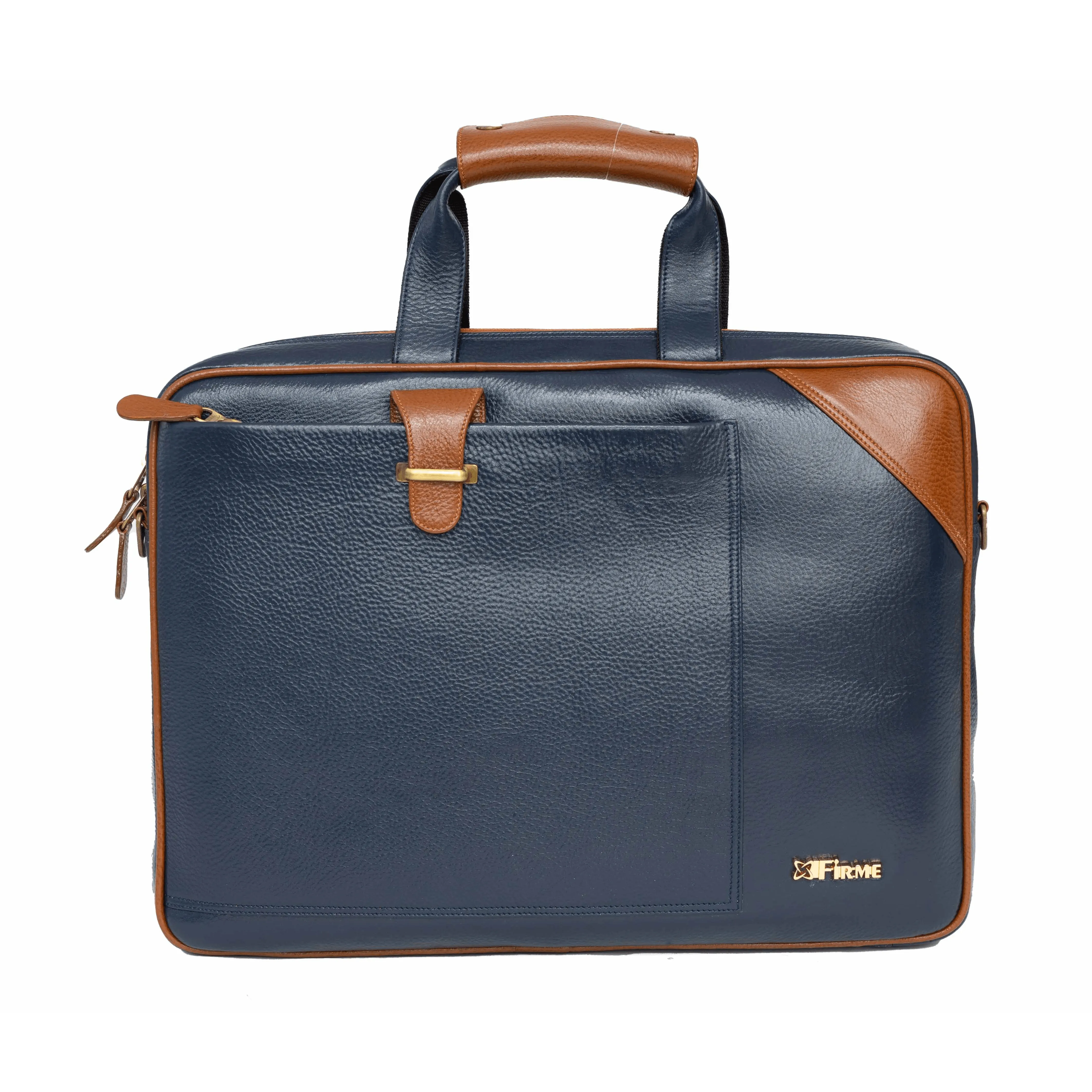 Stud Leather Laptop Bag