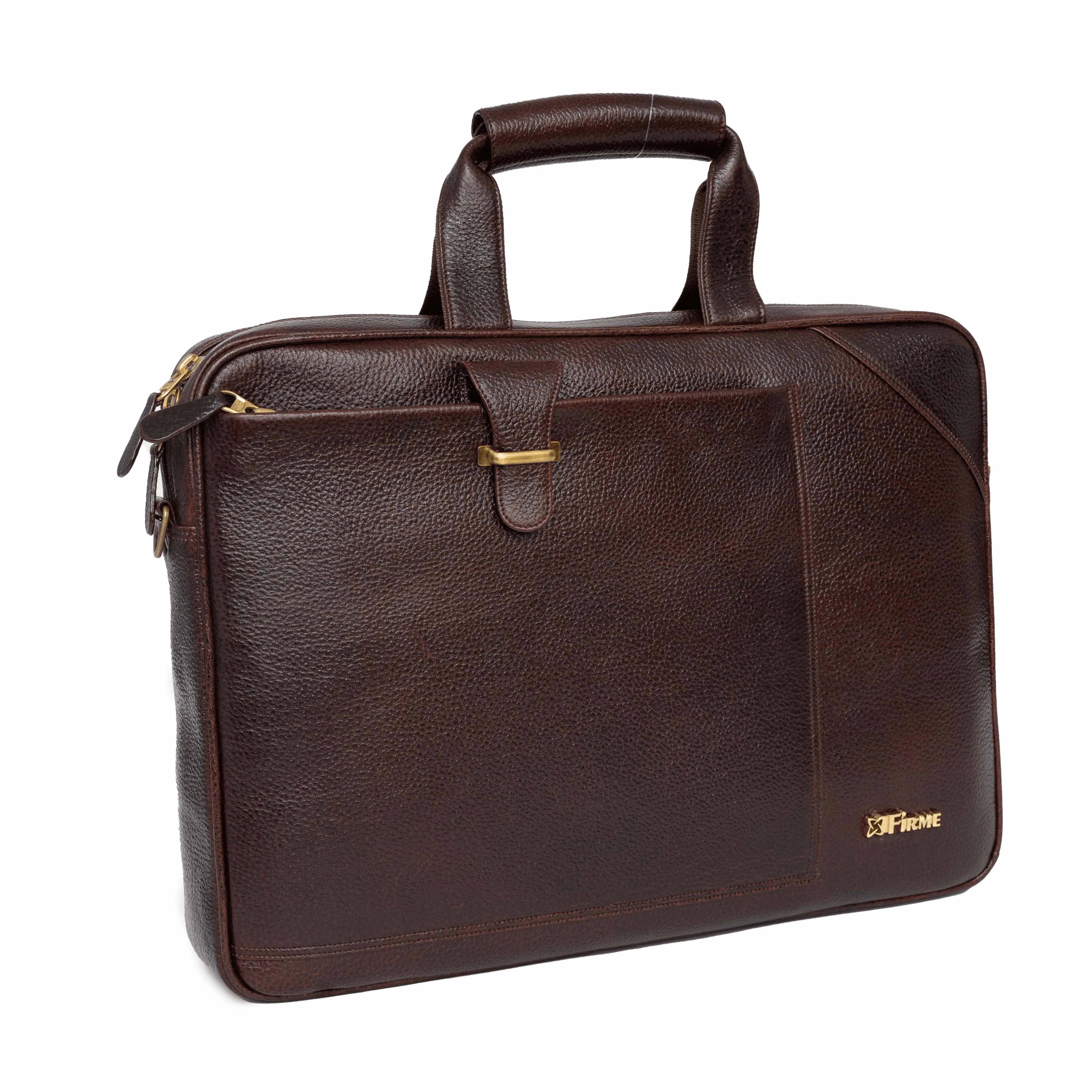 Stud Leather Laptop Bag