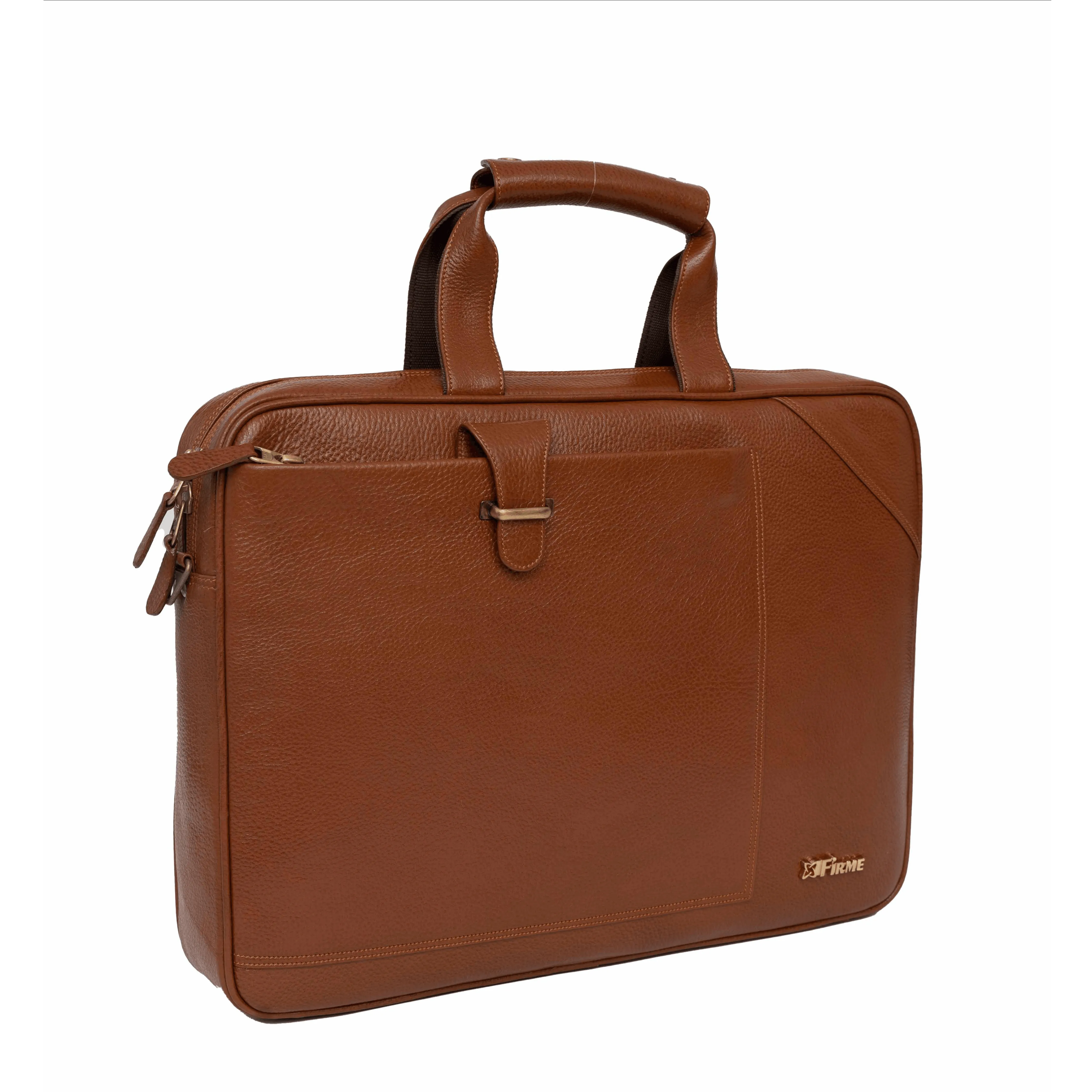 Stud Leather Laptop Bag