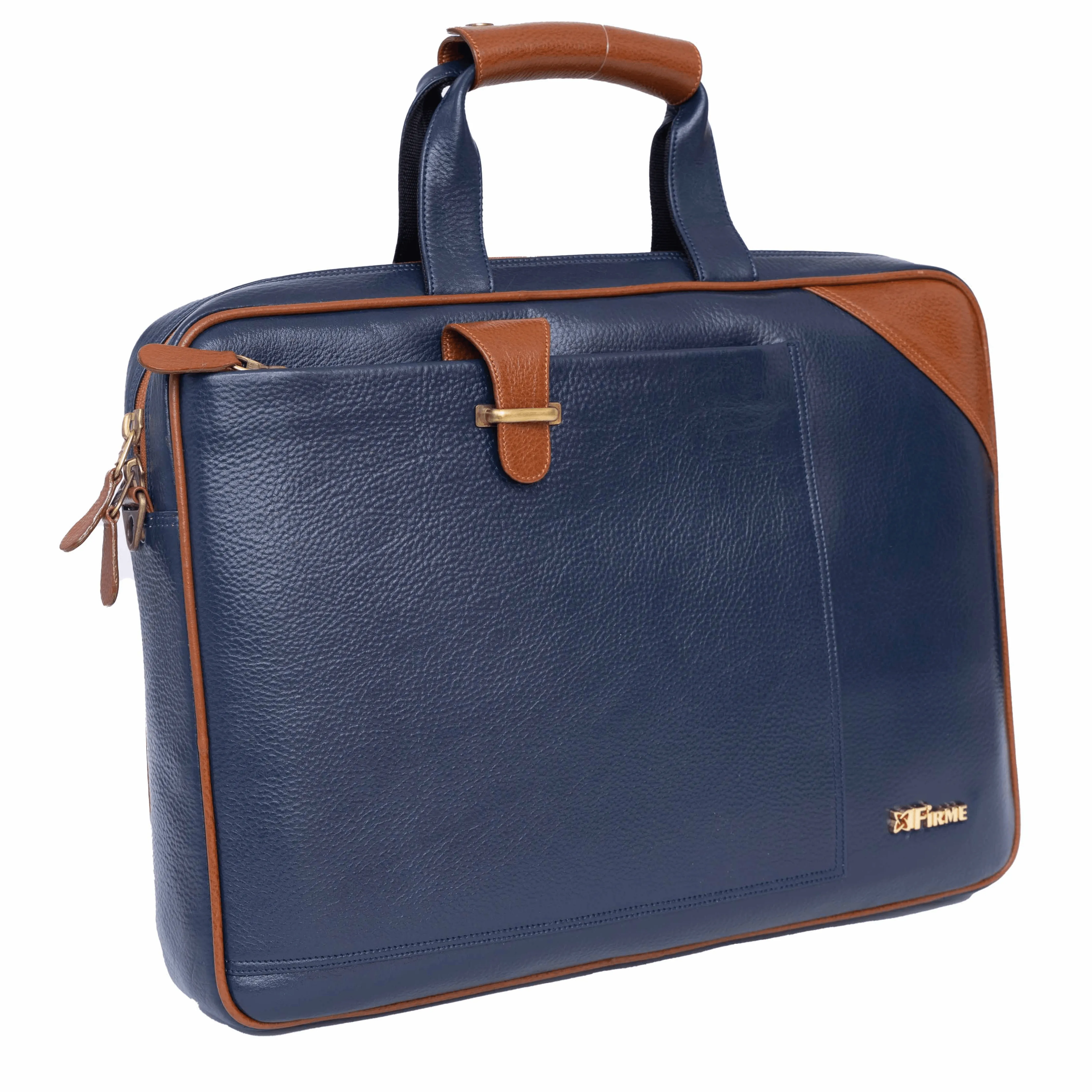Stud Leather Laptop Bag
