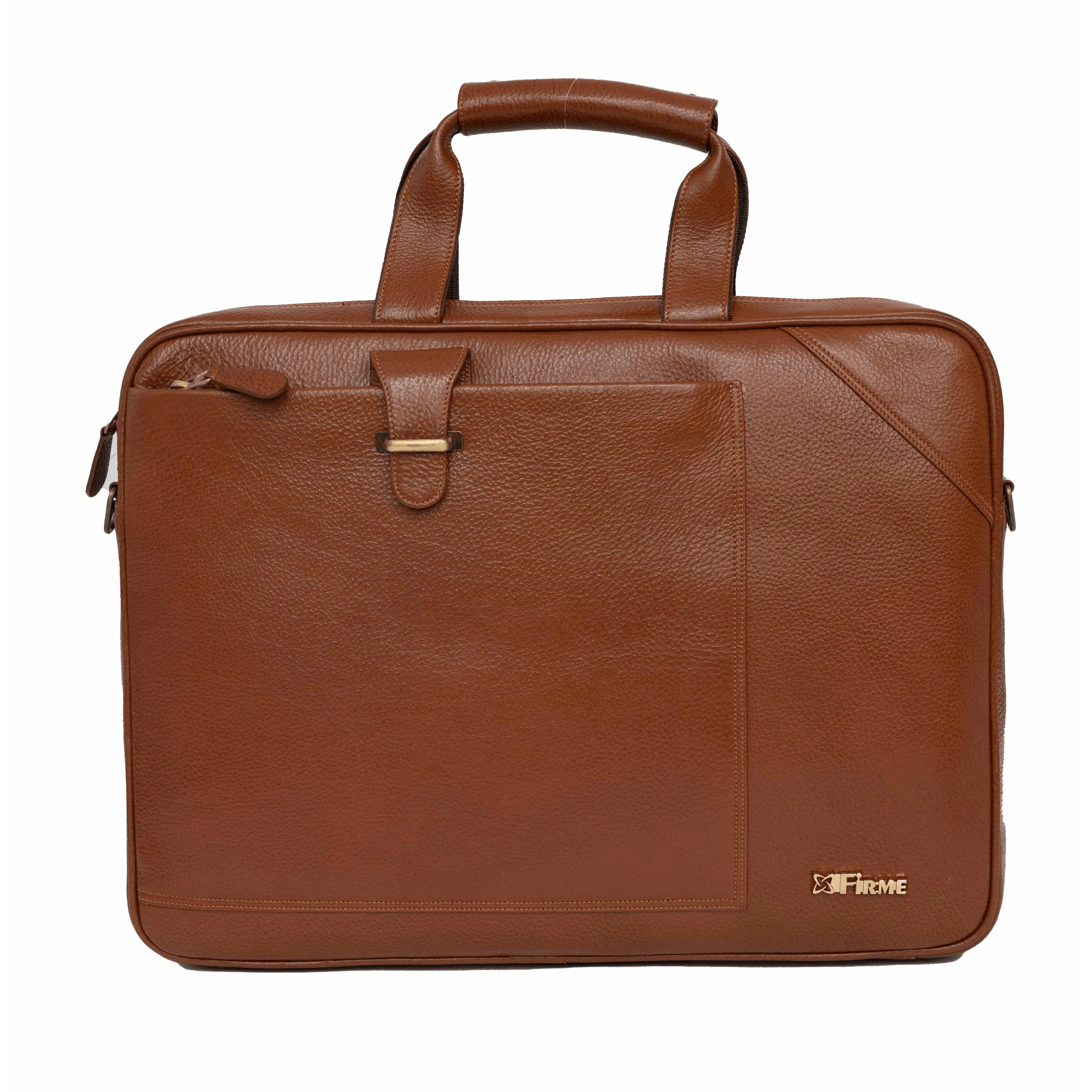Stud Leather Laptop Bag