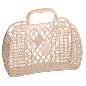 Sun Jellies Large Retro Basket - Latte