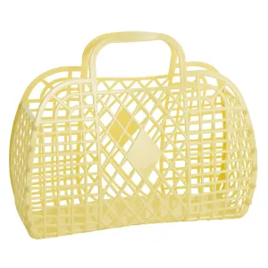 Sun Jellies Large Retro Basket - Yellow