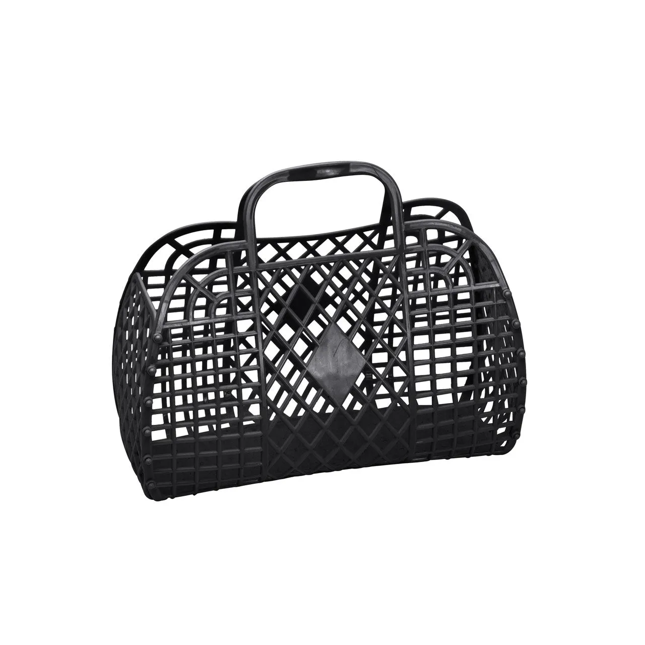 Sun Jellies Small Retro Basket - Black