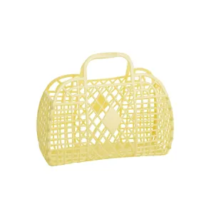 Sun Jellies Small Retro Basket - Yellow