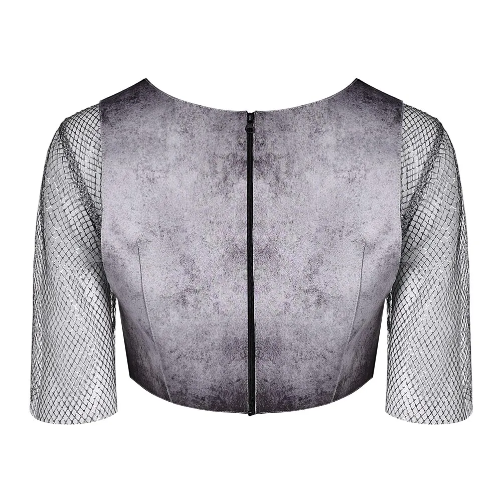 SW:The Acolyte Mae Aniseya Printed Patchwork Breastplate Cosplay Costume Outfits