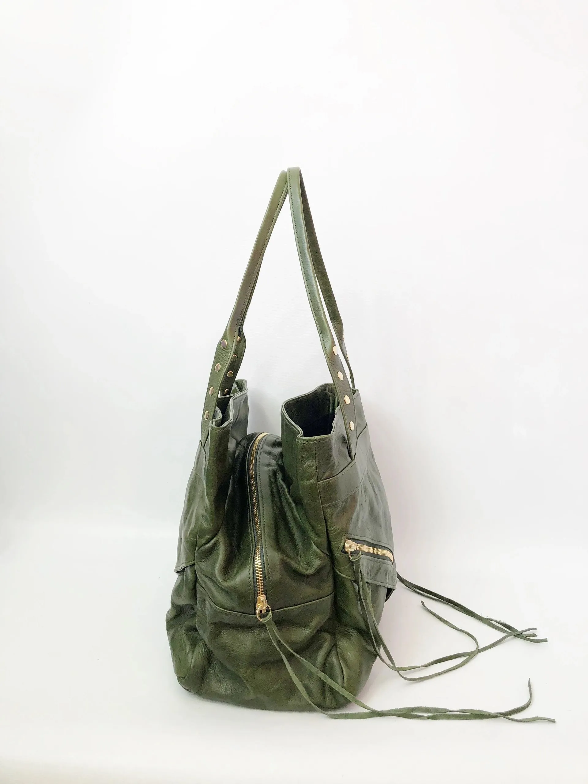 Three Compartment Shoulder Bag