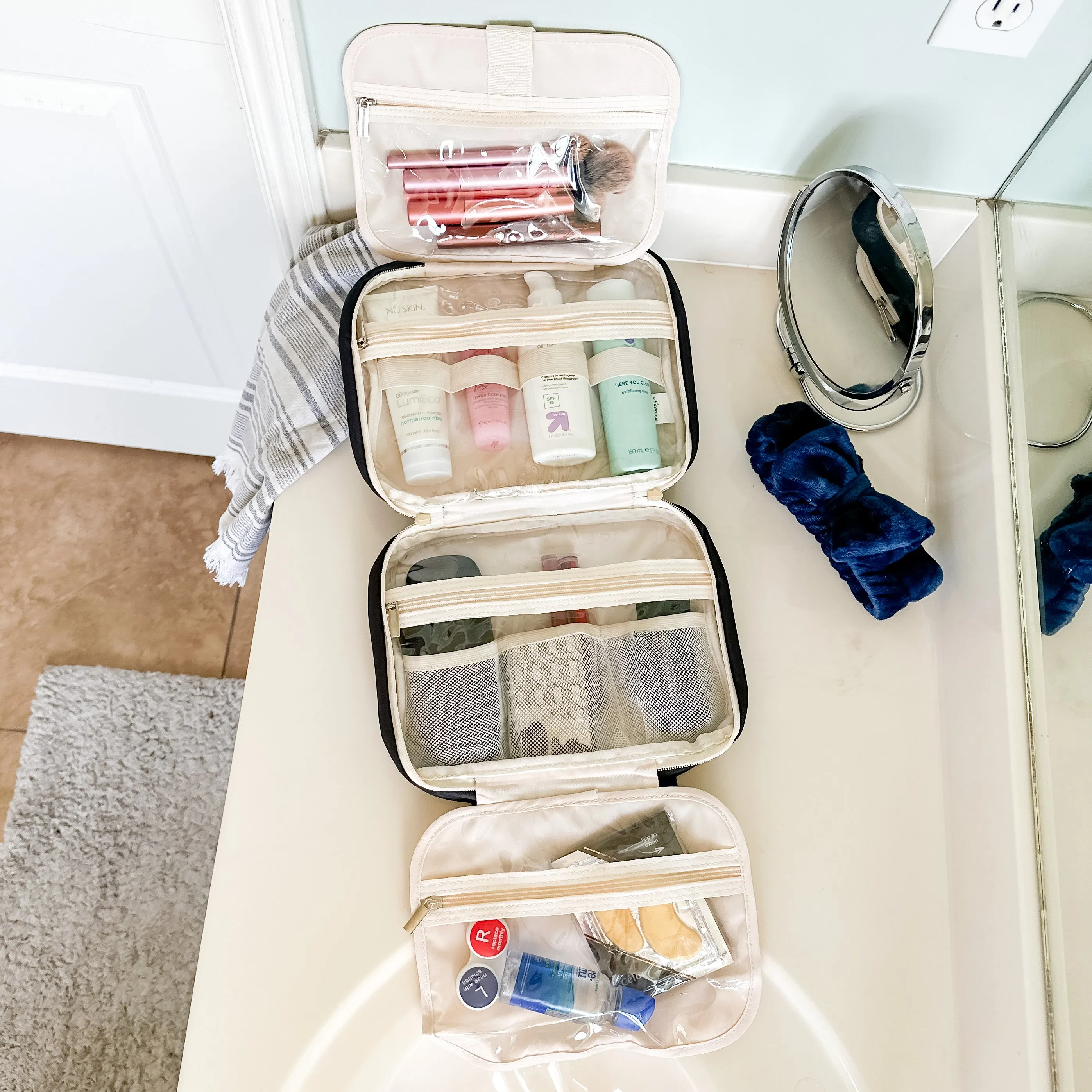 Tinsley Toiletry Cosmetic Travel Bag