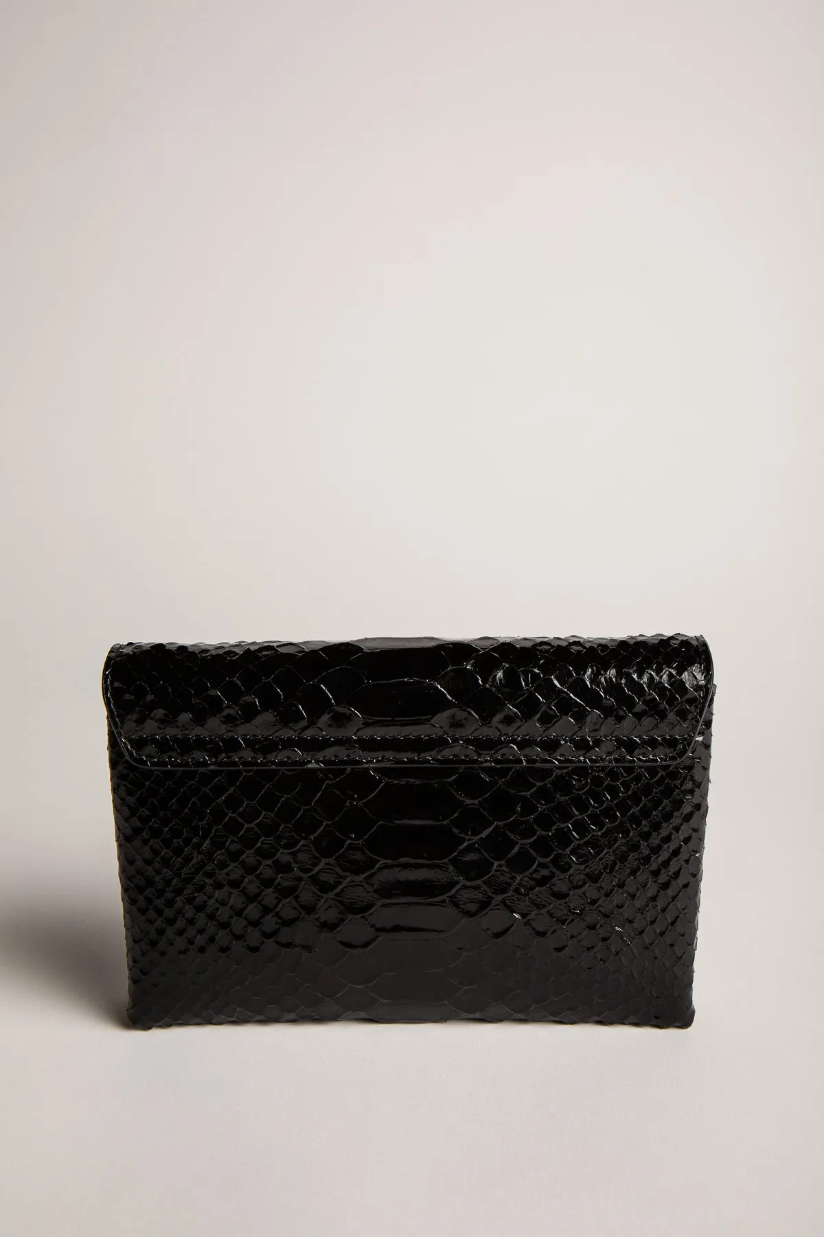 TOM FORD | GLOSSY STAMPED PYTHON LEATHER MONARCH MINI BAG