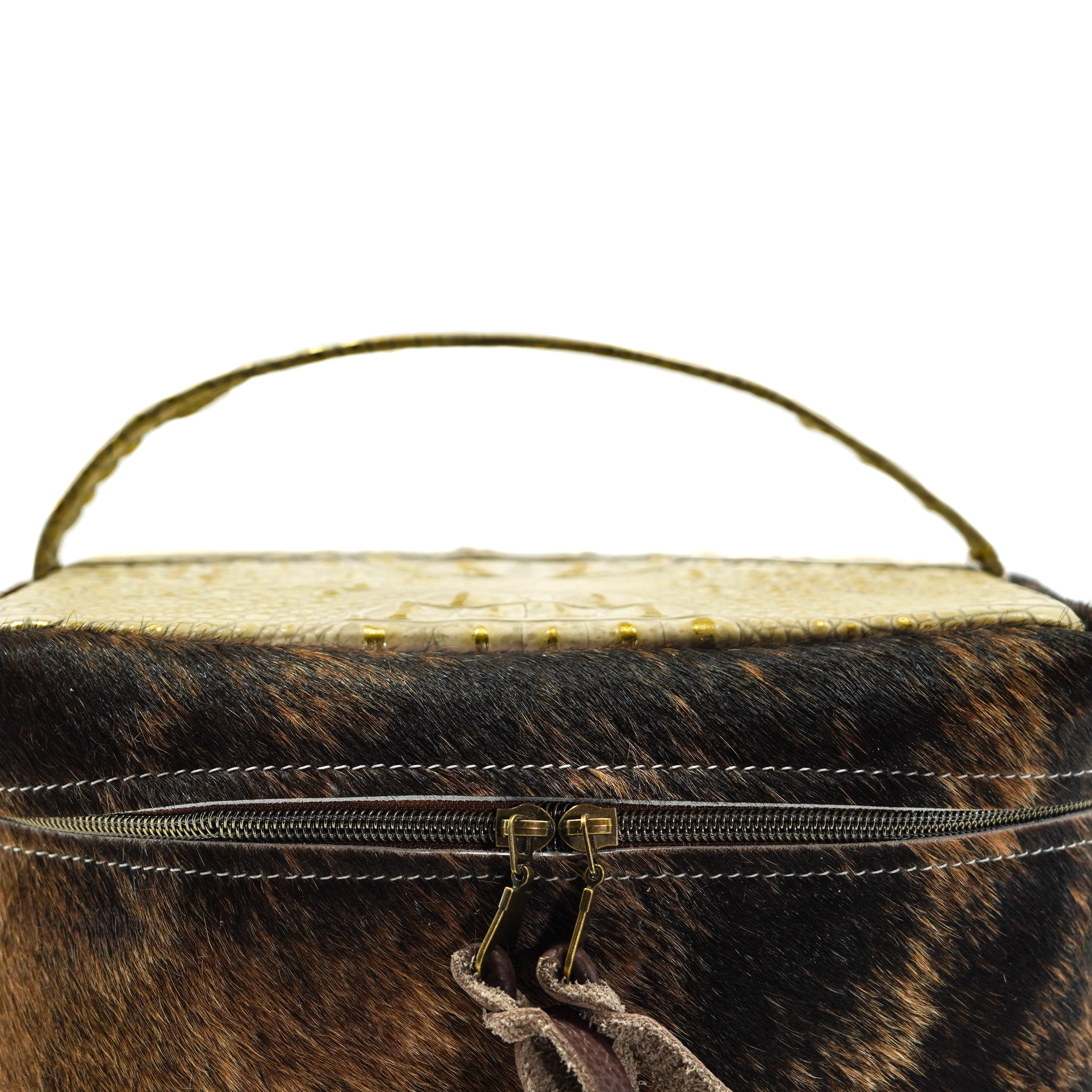 Train Station - Two-Tone Brindle w/ Ivory Croc