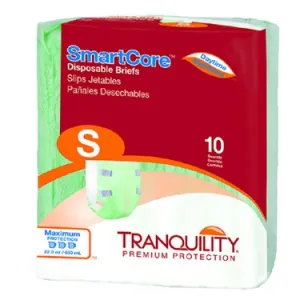 Tranquility SmartCore Brief Small 24" - 32", Green (4 Bags of 10)