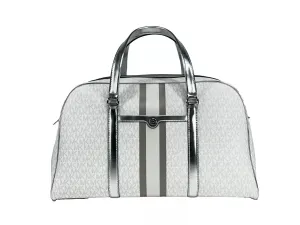 Travel Extra Large PVC Top Zip Weekender Luggage Bag Optic White