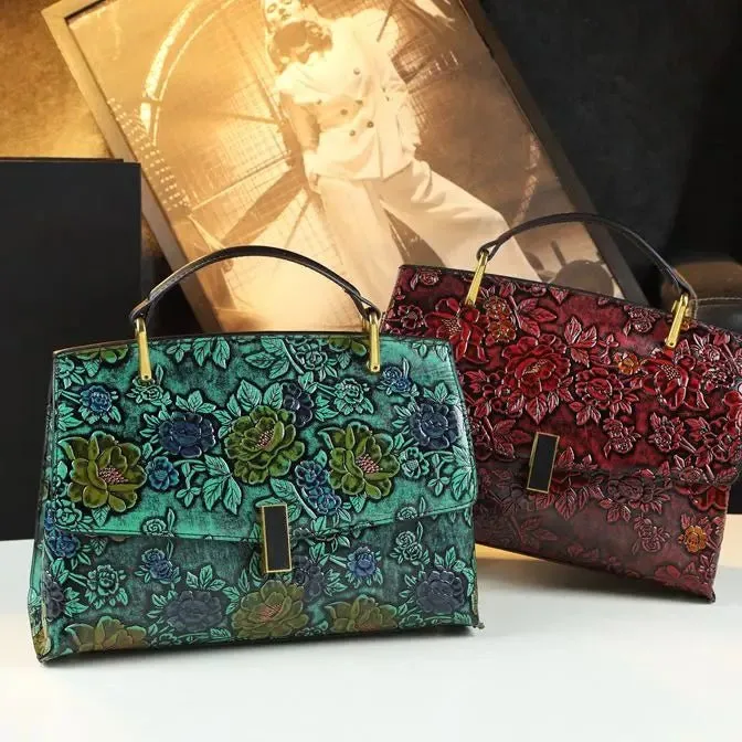 Trendy Large Capacity Floral Shoulder & Messenger Bags