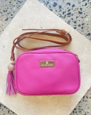 Tropicana X Body Bag In Hot Pink   Pink   White