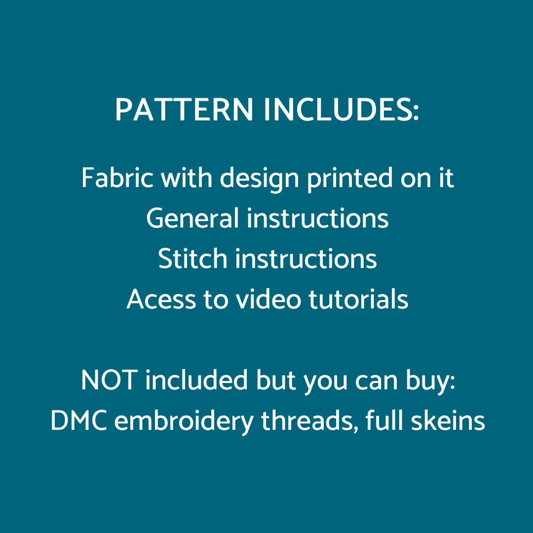 Unicorn embroidery pattern