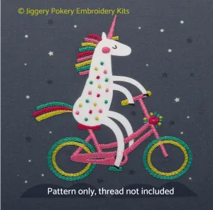 Unicorn embroidery pattern