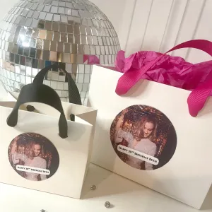 ‘Upload Your Own Photo Favour Gift Bags - 2 sizes (Pack of 6)