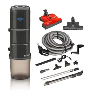 VACUFLO MAXAIR Central Vacuum Unit With SEBO Electric Kit 35' Hose
